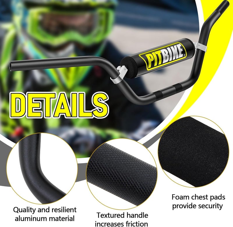 Datanly 1 Pcs 7/8" 22mm Dirt Bike Handlebars with Foam Pad Atv Motorcycle Handlebars for Motocross Atv Dirt Bike Ebike - Image 3